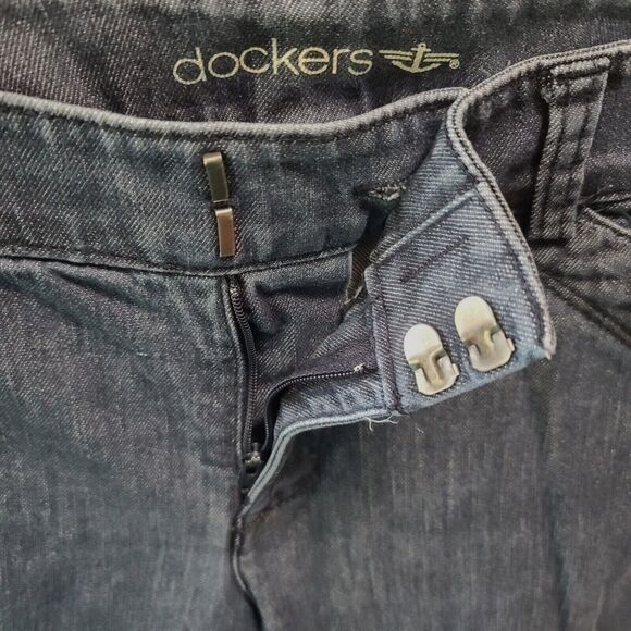Dockers Womens Jeans Blue Size 30' Zip Clasp Closure Faux Pockets Front And Back - Picture 8 of 12